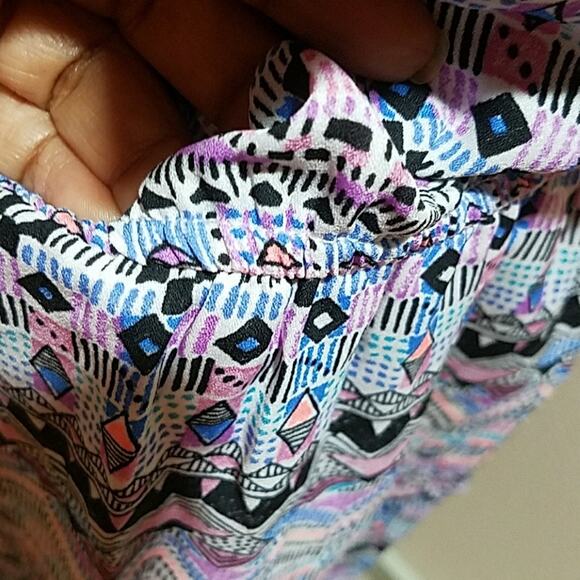 New Heartsoul Multicolored peasant top dress Medium - Picture 4 of 8